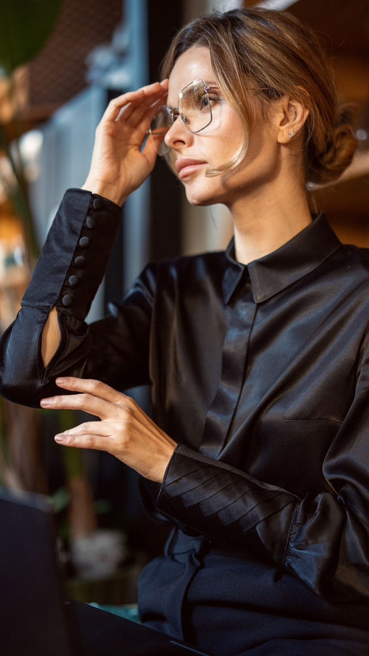 Herringbone cuff shirt