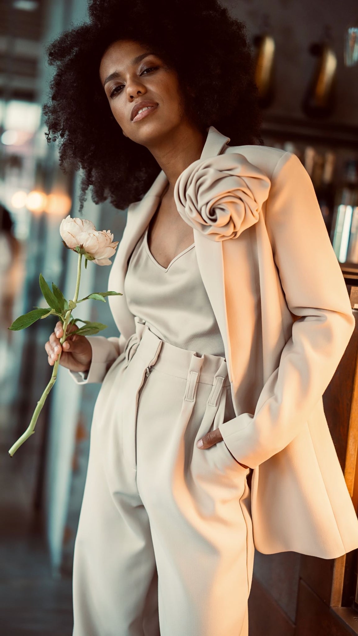 Jacket below the hips