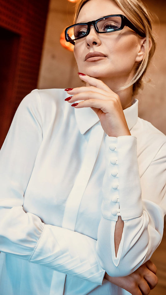 Herringbone cuff shirt