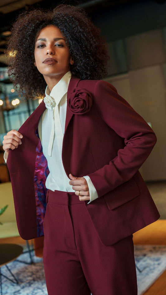 Burgundy jacket