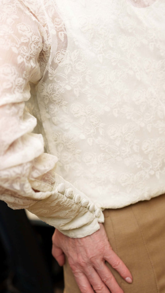 Silk shirt with wool